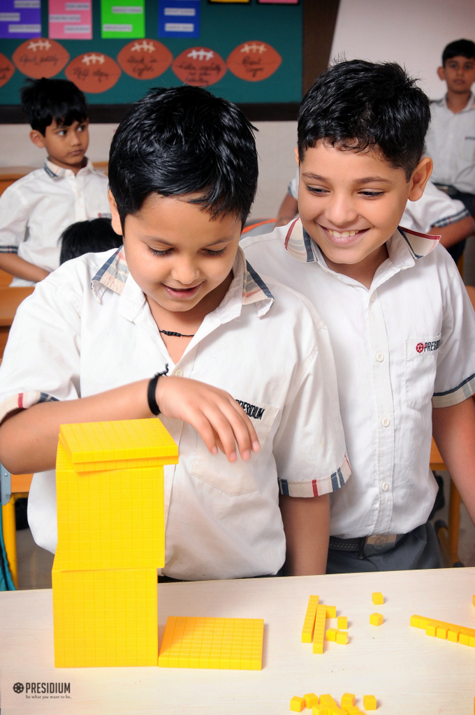 Presidium Rajnagar, DIENES BLOCK ACTIVITY BUILDS PRESIDIANS' NUMBER SENSE & REASONING